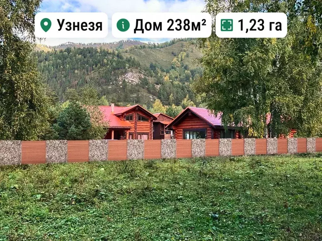 Дом в Алтай, Чемальский район, Узнезинское с/пос, с. Узнезя  (238 м) - Фото 1