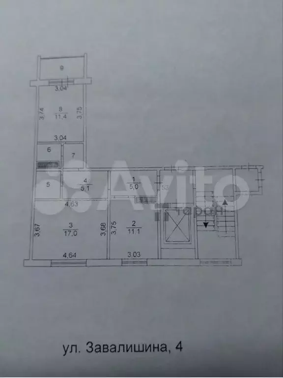 2-к. квартира, 56,7 м, 4/10 эт. - Фото 0