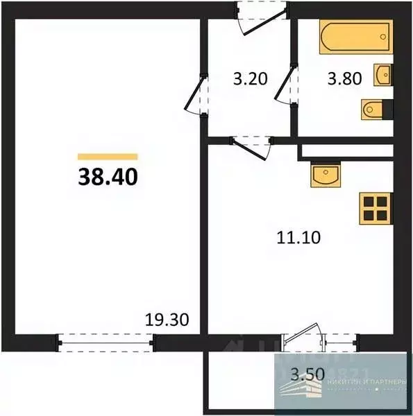 1-к кв. Воронежская область, Рамонский район, с. Ямное Счастье жилой ... - Фото 1