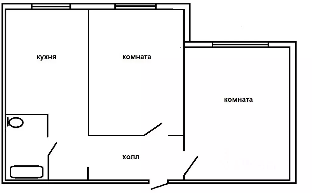 2-к кв. Хакасия, Абакан ул. Стофато, 12А (58.1 м) - Фото 1