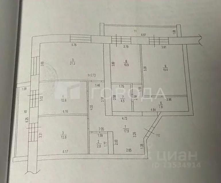 4-к кв. Алтайский край, Барнаул ул. Антона Петрова, 222А (110.6 м) - Фото 1