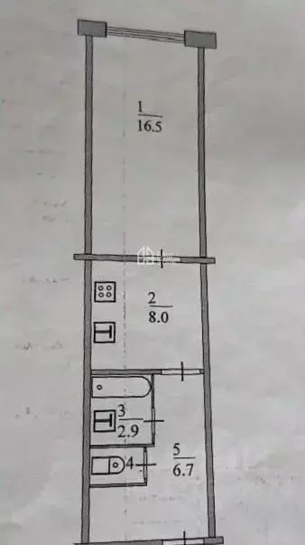 1-к кв. Калужская область, Бабынинский муниципальный округ, Воротынск ... - Фото 1