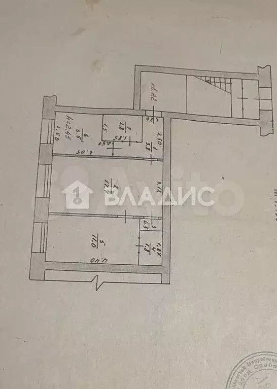 2-к. квартира, 44,1 м, 1/5 эт. - Фото 0