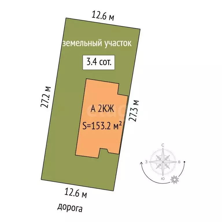 Дом в деревня Патрушева, Весенняя улица (153.2 м) - Фото 2