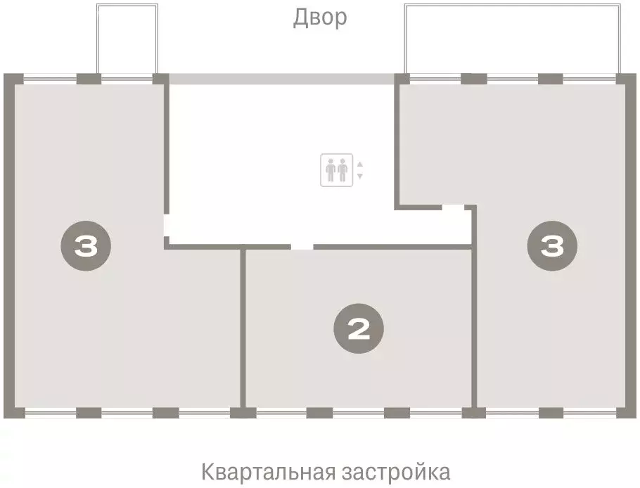 3-комнатная квартира: Новосибирск, Большевистская улица, с49 (124.98 ... - Фото 1