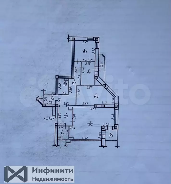 3-к. квартира, 93,5 м, 14/16 эт. - Фото 0