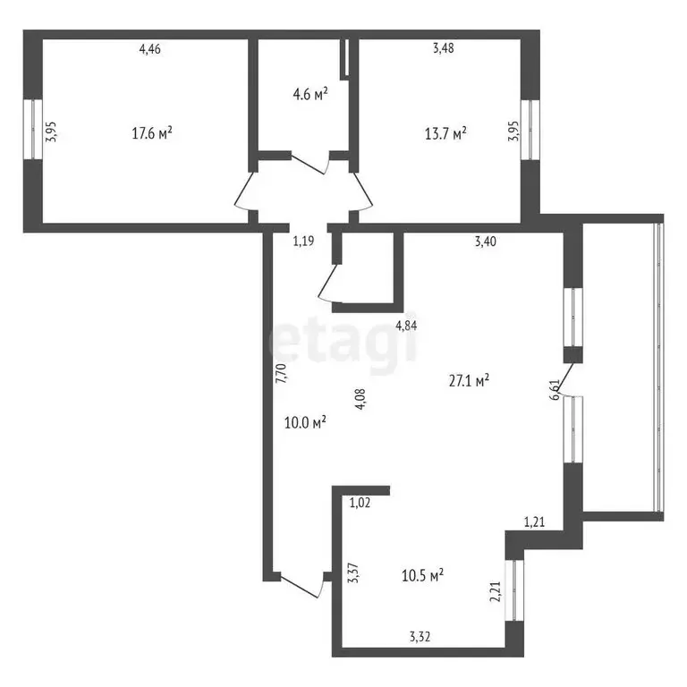 3-комнатная квартира: Кемерово, улица Дружбы, 33 (88.7 м) - Фото 0