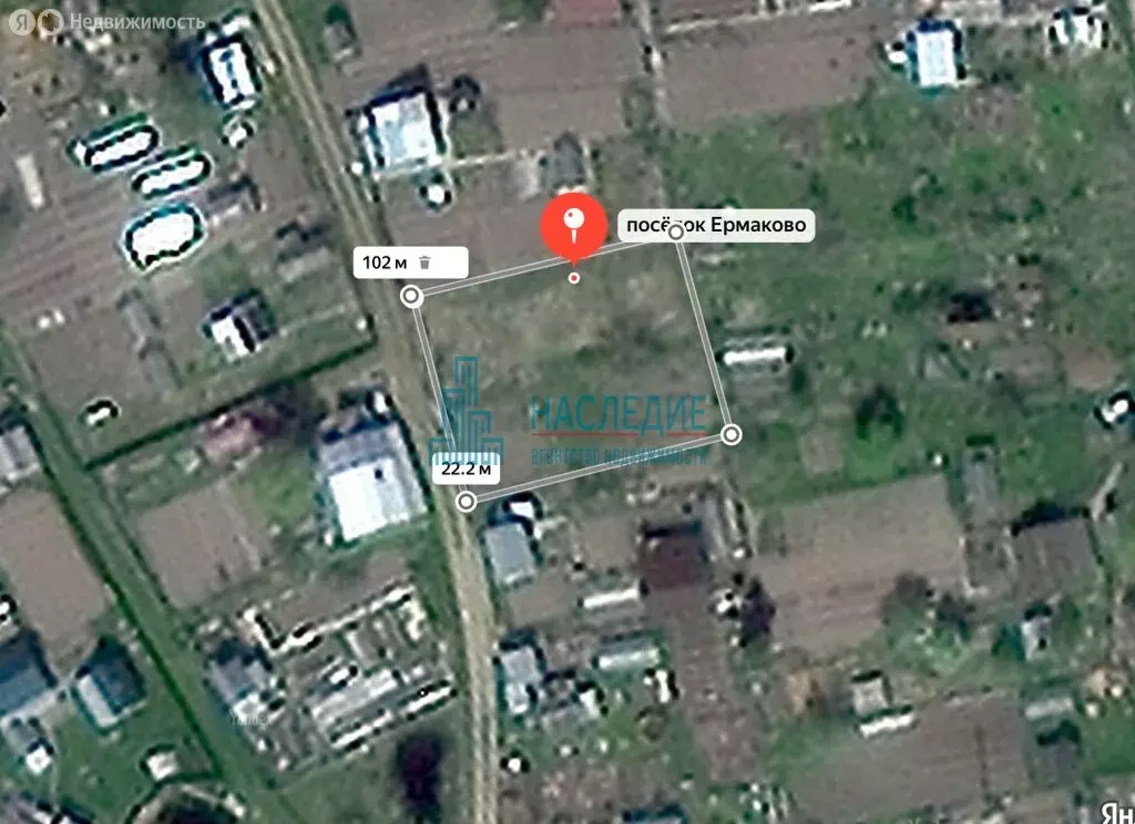 Участок в посёлок Ермаково, Солнечная улица (3 м) - Фото 0