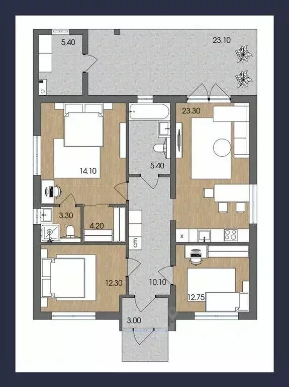 Дом в Калининградская область, Гурьевский муниципальный округ, пос. ... - Фото 2