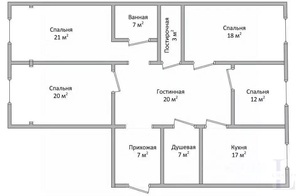 4-к кв. Санкт-Петербург Петровский просп., 24к2 (132.0 м) - Фото 1
