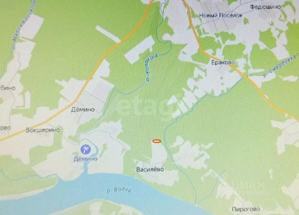 Участок в Ярославская область, Рыбинский муниципальный округ, д. ... - Фото 1