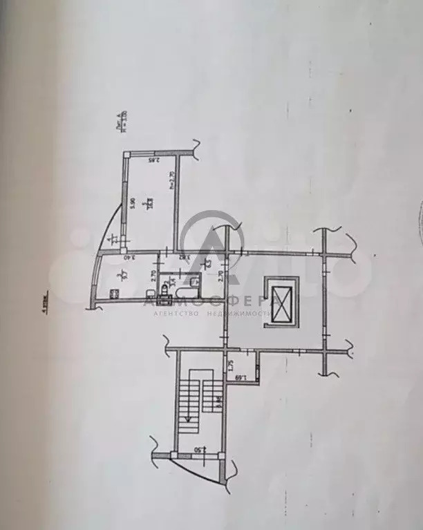 1-к. квартира, 38,5 м, 4/9 эт. - Фото 0