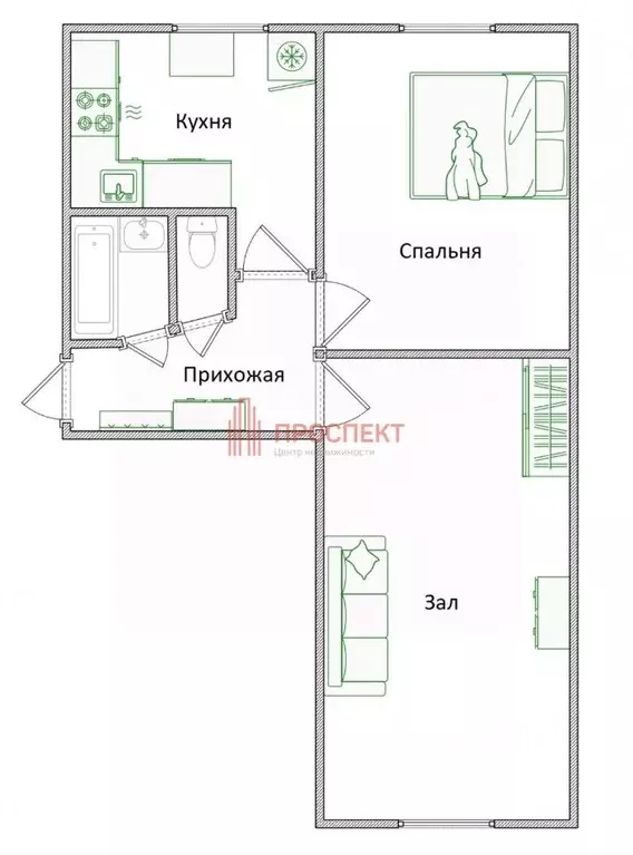 2-к кв. Пензенская область, Пенза ул. Суворова, 158 (44.3 м) - Фото 1