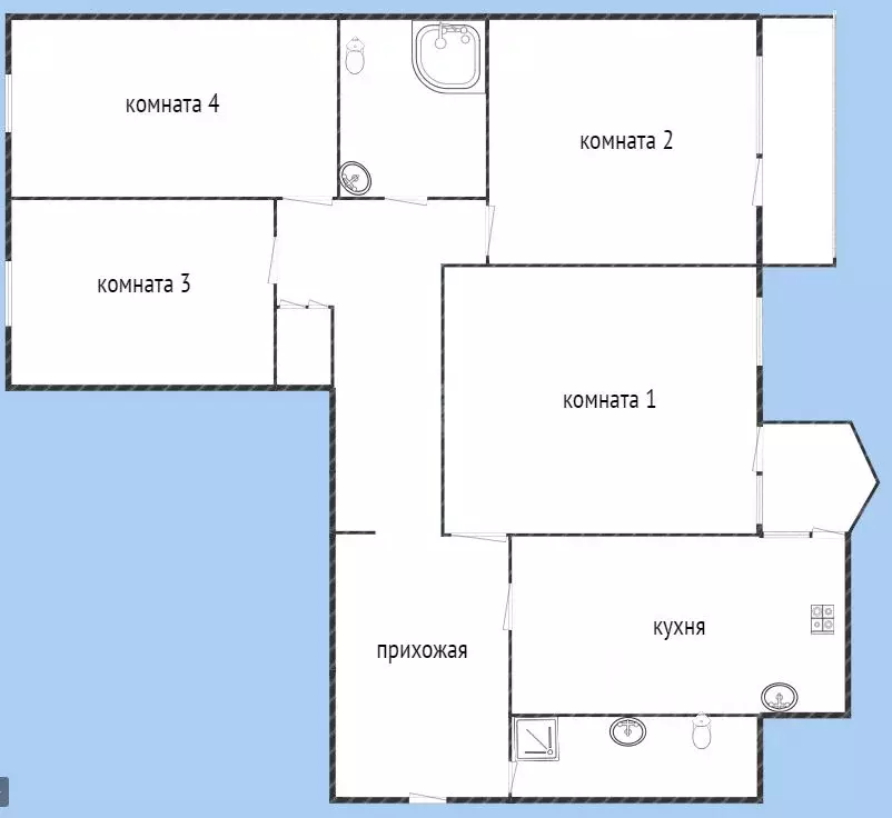 4-к кв. Смоленская область, Смоленск Оршанская ул., 16 (129.0 м) - Фото 2