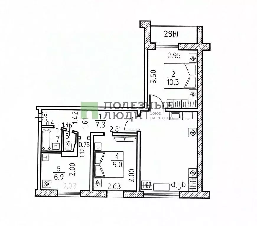 3-к кв. Удмуртия, Ижевск Автозаводская ул., 12 (53.0 м) - Фото 2