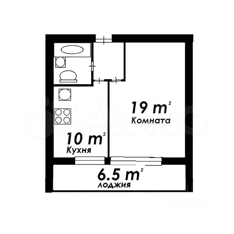 1-к. квартира, 45 м, 7/16 эт. - Фото 0