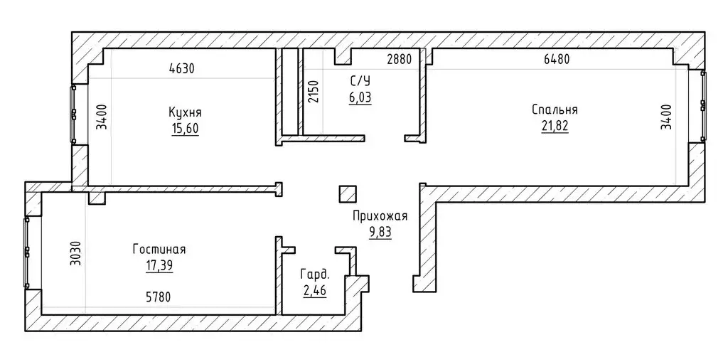 2-комнатная квартира: Нальчик, улица Мусова, 14 (75.19 м) - Фото 1