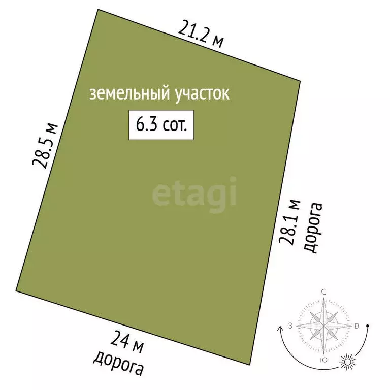 Участок в Феодосия, СПК Труд (6.3 м) - Фото 0