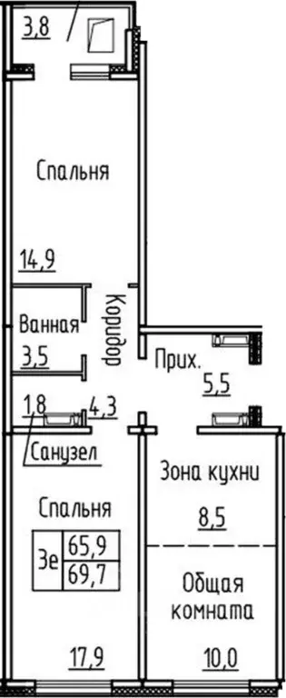 2-к кв. Новосибирская область, Новосибирский район, Мичуринский ... - Фото 1