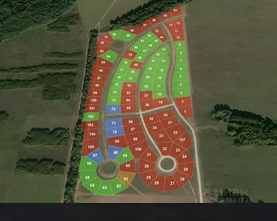 Участок в Тульская область, Заокский район, Демидовское с/пос, ... - Фото 2