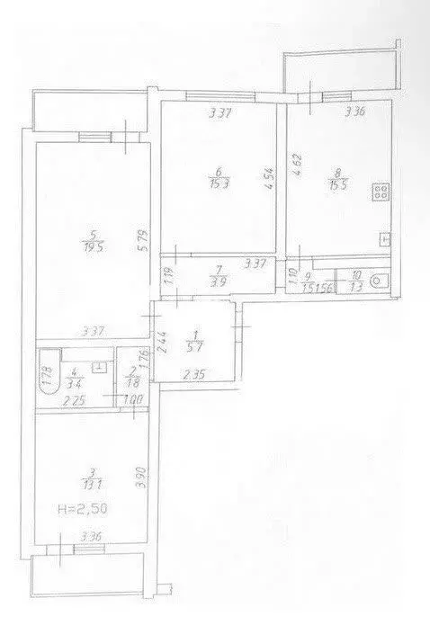 3-к кв. Краснодарский край, Новороссийск ул. Видова, 167Б (81.0 м) - Фото 1
