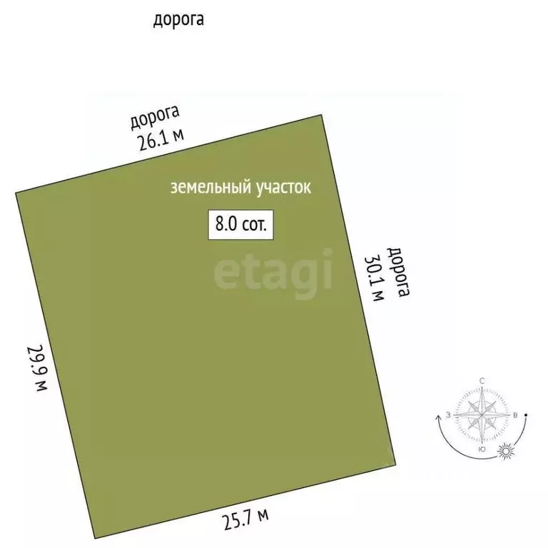 Участок в Ростовская область, Азовский район, Елизаветинское с/пос, ... - Фото 2