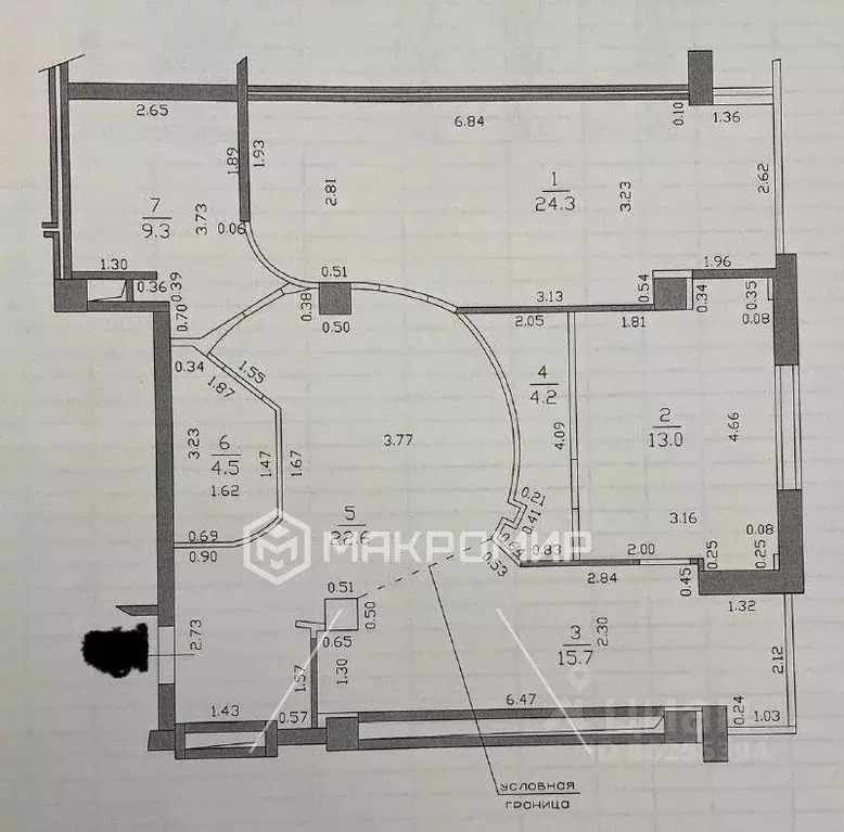 3-к кв. Татарстан, Казань ул. Дзержинского, 5 (93.6 м) - Фото 2