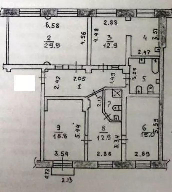 5-комнатная квартира: Новокузнецк, улица Ленина, 38 (126 м) - Фото 1