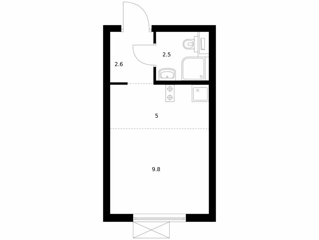 Квартира-студия: Боброво, ЖК Восточное Бутово, 48 (19.9 м) - Фото 1