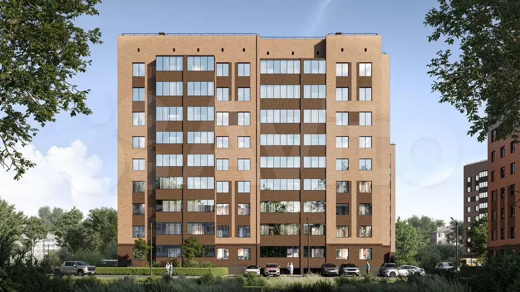 2-к. квартира, 54,1 м, 2/9 эт. - Фото 1