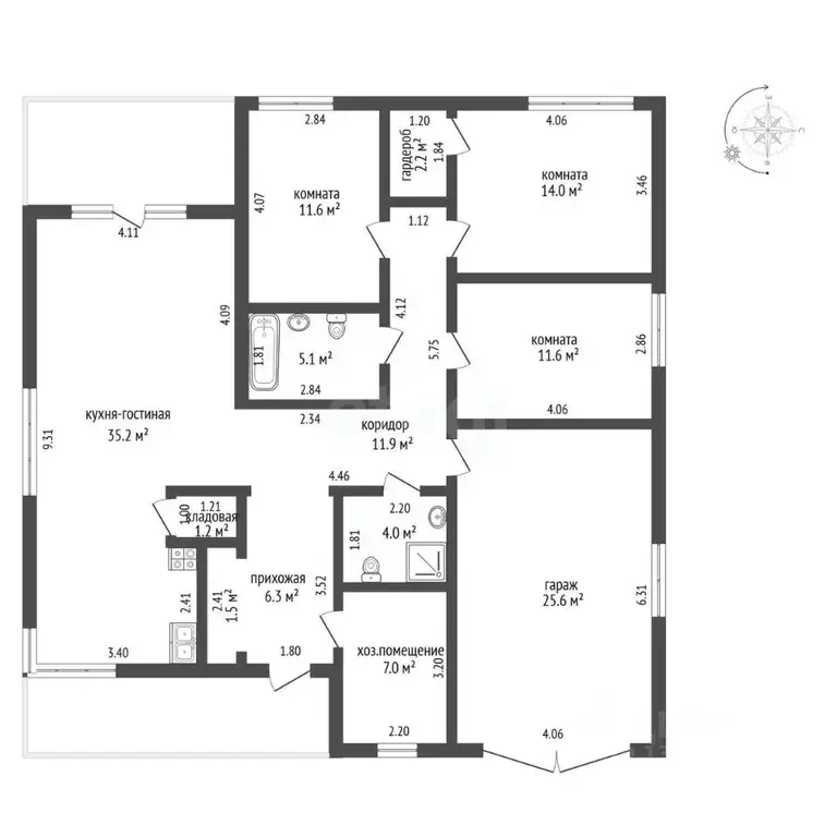 Дом в Тюменская область, Тюмень Родные Просторы кп, ул. Чудесная (119 ... - Фото 2