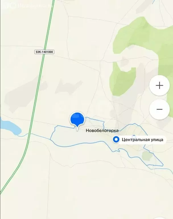 Участок в село Новобелогорка, Центральная улица (150 м) - Фото 1