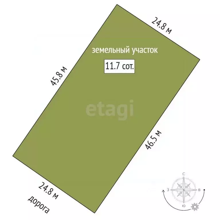 Участок в Тюменская область, Тюменский муниципальный округ, с. Борки  ... - Фото 2