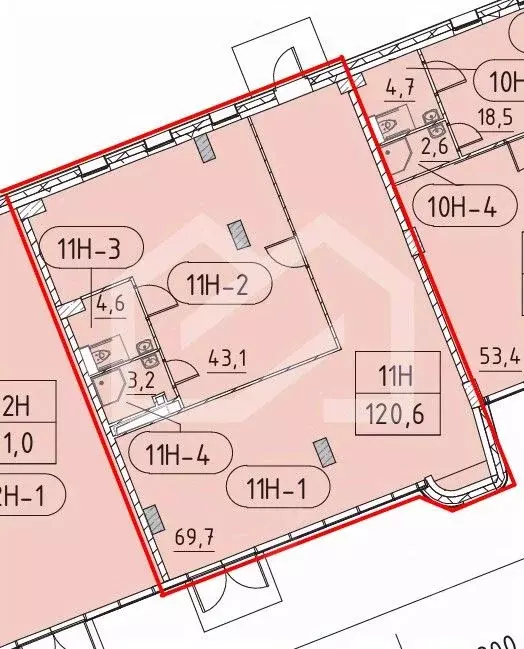 Торговая площадь в Москва Марк жилой комплекс, к2 (121 м) - Фото 2