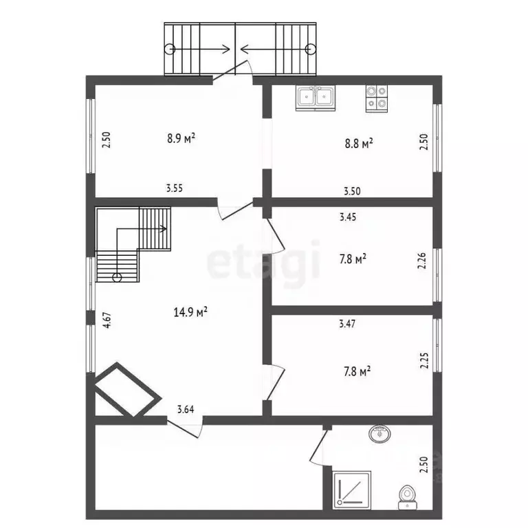 Дом в Московская область, Талдомский городской округ, д. Аймусово  ... - Фото 2