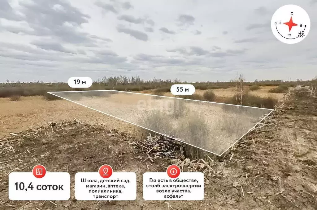 Участок в Тюменская область, Тюмень Поле Чудес садовое товарищество, ... - Фото 1