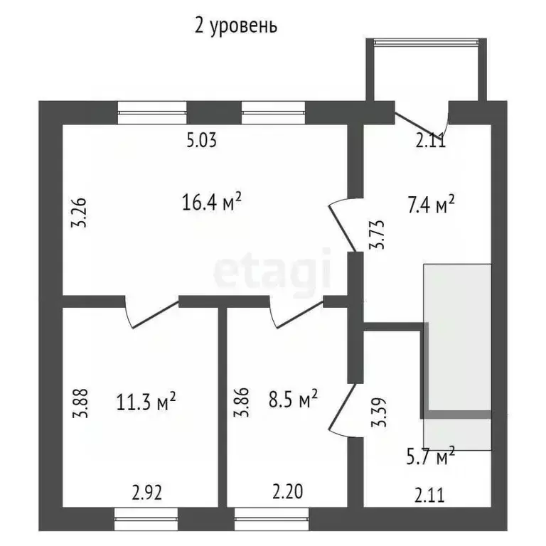 4-к кв. Вологодская область, Сокольский муниципальный округ, Кадников ... - Фото 1