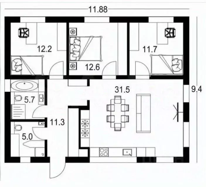 Дом в Томская область, Томский район, Слобода Вольная ДНП проезд ... - Фото 1