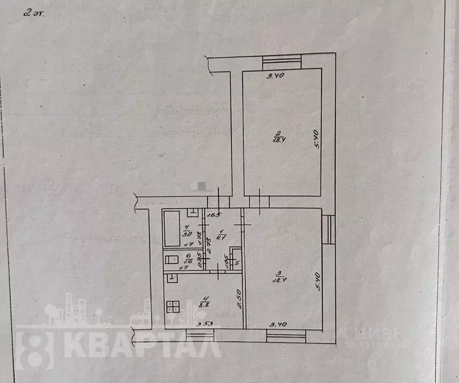 2-к кв. Краснодарский край, Новороссийск ул. Луначарского, 5А (54.7 м) - Фото 1