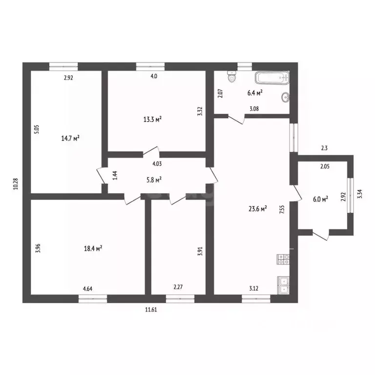 Дом в Крым, Советский пгт ул. Энергетиков (118 м) - Фото 2
