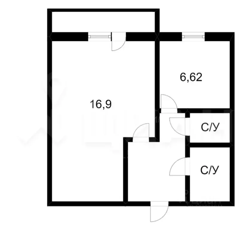 1-к кв. Тюменская область, Тюмень ул. Федюнинского, 7 (33.0 м) - Фото 1