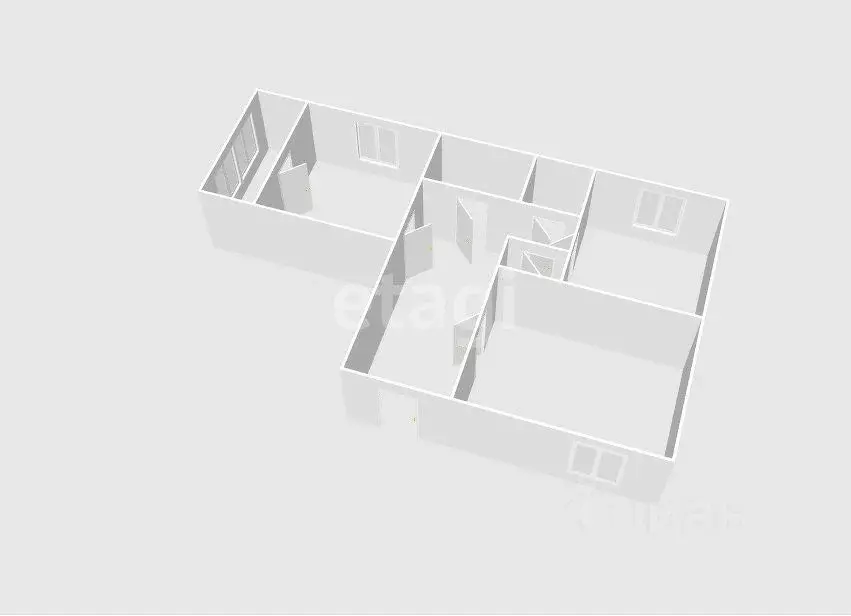 2-к кв. Сахалинская область, Южно-Сахалинск Вокзальная ул., 76 (57.8 ... - Фото 2