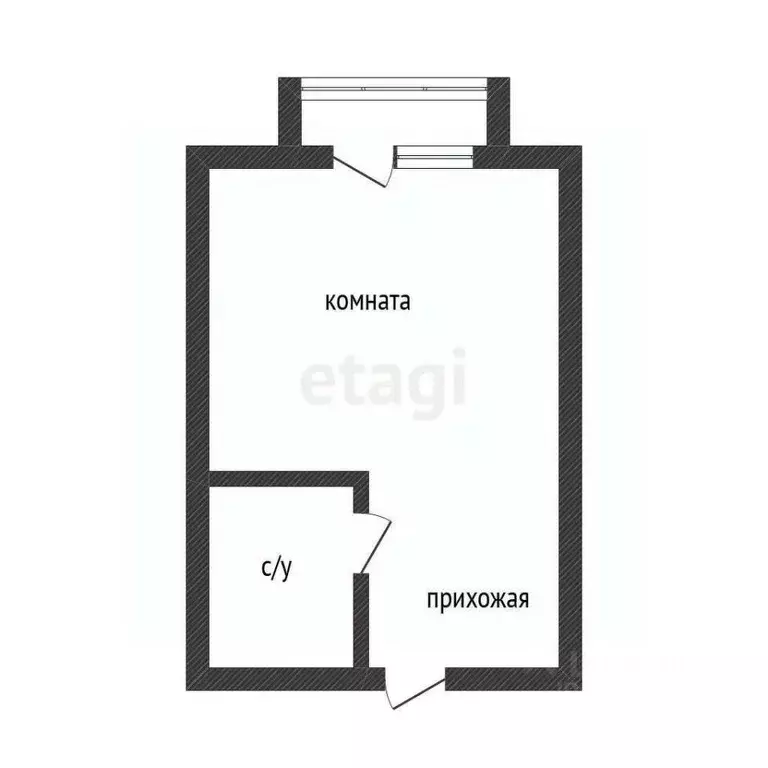 1-к кв. Приморский край, Владивосток ул. Крыгина, 78 (16.5 м) - Фото 1