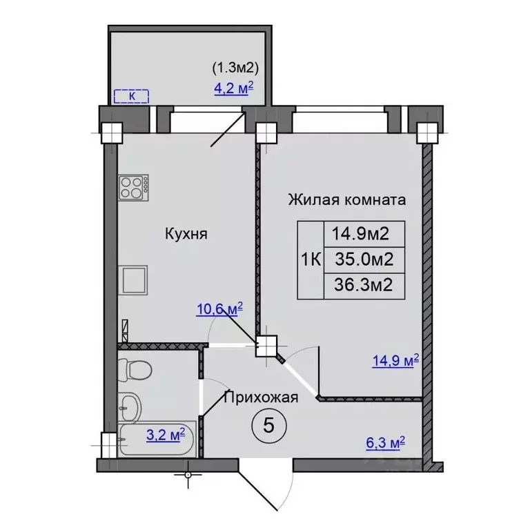 1-к кв. Псковская область, Псковский район, Завеличенская волость, д. ... - Фото 1