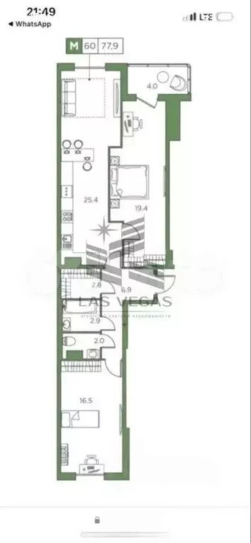 3-к. квартира, 78 м, 14/16 эт. - Фото 0