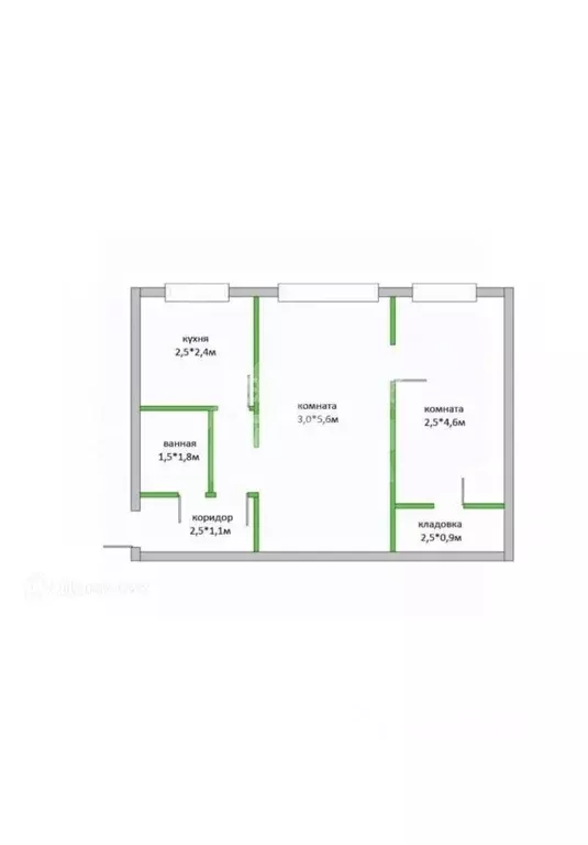 2-к кв. Алтайский край, Рубцовск Тракторная ул., 80 (45.0 м) - Фото 2