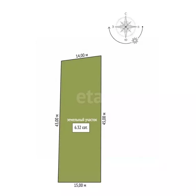 Участок в Амурская область, Благовещенский район, Управления ФСБ СТ  ... - Фото 2