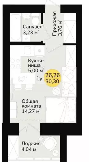 Продаётся квартира-студия, 29.5 м - Фото 0