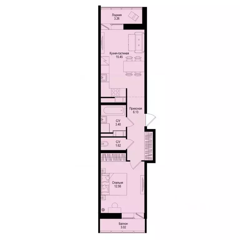 1-к кв. Ленинградская область, Всеволожский район, Заневское городское ... - Фото 1