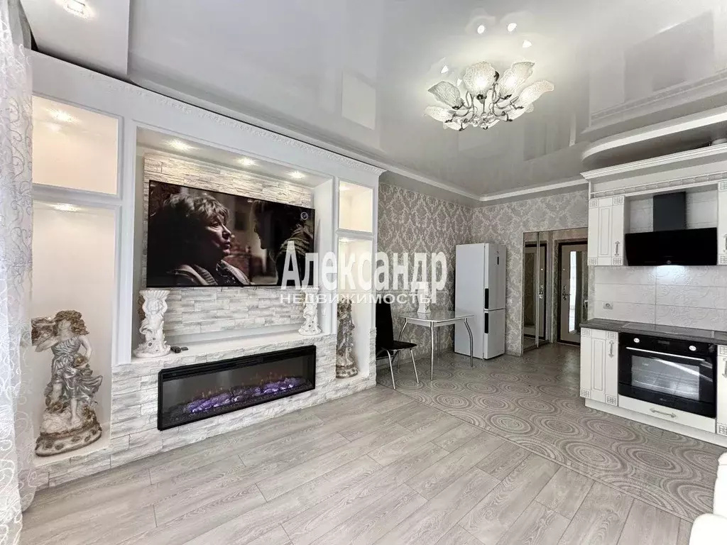 Студия Санкт-Петербург ул. Русановская, 19к2 (32.0 м) - Фото 1